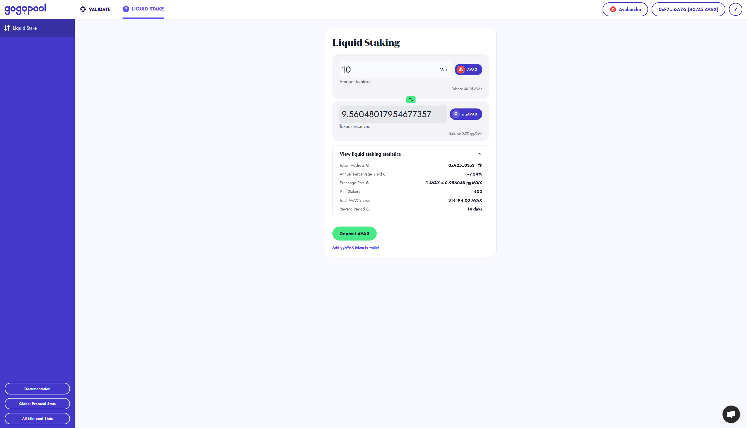 GoGoPool - $ggAVAX Liquid Staking